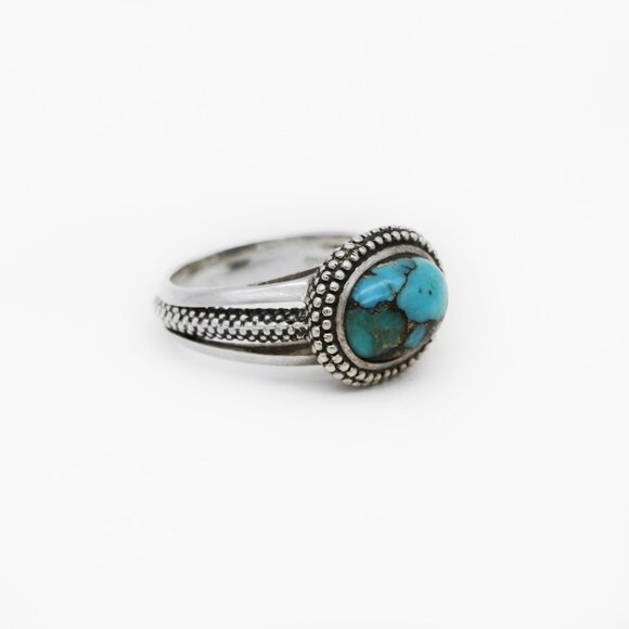 Michael Dawkins 925 Sterling Silver Turquoise Ring - Picture 1 of 4